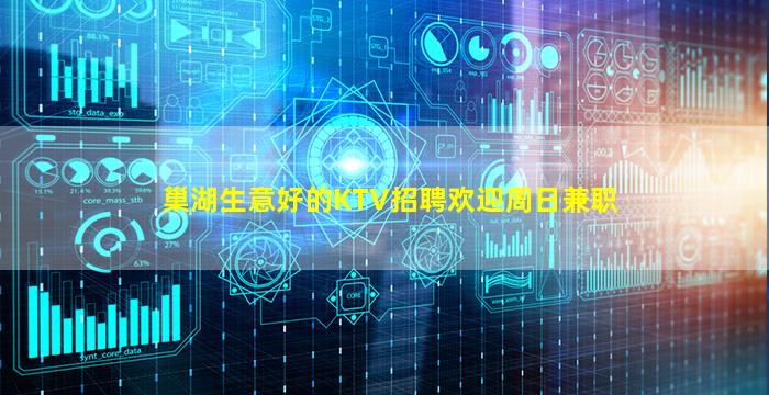 巢湖生意好的KTV招聘欢迎周日兼职